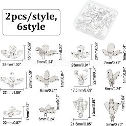 12Pcs 6 Style Sew on Rhinestone&nbsp;RGLA-FG0001-04