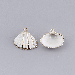 Electroplate Sea Shell Pendants&nbsp;SSHEL-S261-06