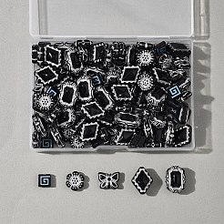 100Pcs 5 Styles Opaque Acrylic Beads&nbsp;OACR-FS0002-06