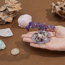 1Pc Natural Amethyst Chips Tree of Life Display Decorations&nbsp;DJEW-PA0001-02B
