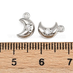 Brass Micro Pave Cubic Zirconia Pendants&nbsp;KK-A269-20P