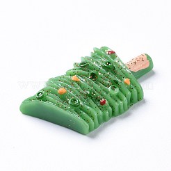 樹脂カボション  リーキ  グリーン  33x22x7mm&nbsp;RESI-Z002-02