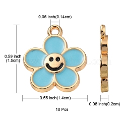 Alloy Enamel Pendants&nbsp;ENAM-YW0002-25C