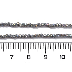 Transparent Electroplate Glass Beads Strands&nbsp;EGLA-H107-01A-B07