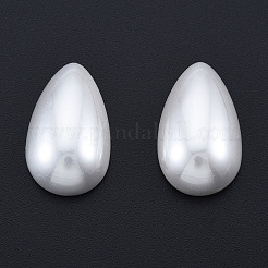 ABSプラスチックパール調カボション  ティアドロップ  乳白色  24~25x14x6~7mm&nbsp;KY-N015-28