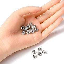 Brass Rhinestone Spacer Beads&nbsp;RB-YW0001-05D-01P