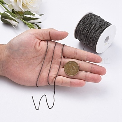 真鍮ツイストチェーン  カーブチェーン  ダイヤモンドカット  ハンダ付け  多面カット  スプールで  オーバル  鉛フリー＆カドミウムフリー  ガンメタ色  2x1.5x0.45mm  約301.83フィート（92m）/ロール&nbsp;CHC-S108-B