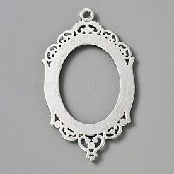 Zinc Alloy Pendant Cabochon Settings&nbsp;FIND-WH050-70AS