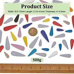 Porcelain Cabochons&nbsp;PORC-WH0010-07