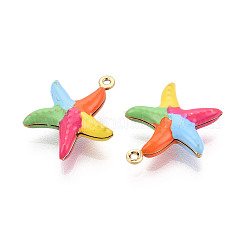 304 Stainless Steel Enamel Pendants&nbsp;STAS-T068-14B