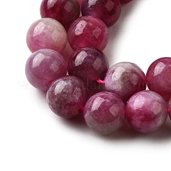 Natural Jade Imitation Watermelon Tourmaline Beads Strands&nbsp;X-G-NH0006-A01-02-1