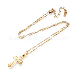 304 Stainless Steel Pendant Necklaces&nbsp;NJEW-T018-31G