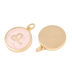 Brass Enamel Pendants&nbsp;KK-CBA652E-01A
