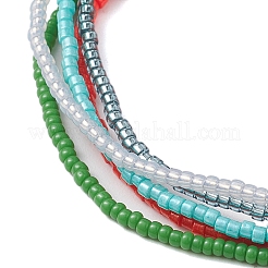 Seed Beads Multi-strand Stretch Bracelets for Women&nbsp;BJEW-JB10544