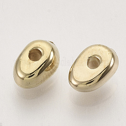 CCBプラスチックビーズ  ティアドロップ  ゴールドカラー  7x4.5x3.5mm  穴：1.2mm  約270個/20g&nbsp;X-CCB-T011-13G