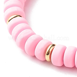 Handmade Polymer Clay Beads Stretch Bracelets&nbsp;BJEW-JB06552