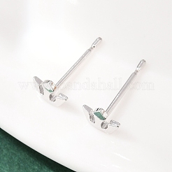 Brass Stud Earrings for Women&nbsp;EJEW-G441-04A-P