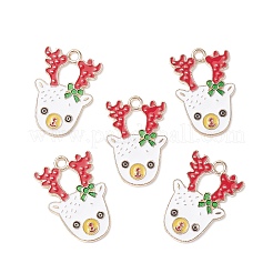 Christmas Alloy Enamel Pendants&nbsp;ENAM-O053-01KCG-02