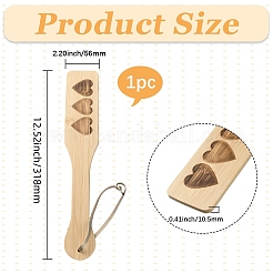 大人用竹製スパンキングパドル  ハート  470mm&nbsp;TOOL-WH20067-06D