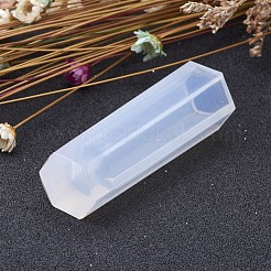 弾丸の形のdiyシリコンモールド  樹脂の鋳造型  ジュエリーは、uv樹脂のdiyツールを作る  エポキシ樹脂ジュエリー作り  ホワイト  49x15mm  インナーサイズ：10mm&nbsp;X-AJEW-P039-09