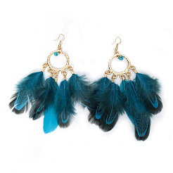 Alloy Feather Chandelier Earrings&nbsp;FS-WGC79E4-02