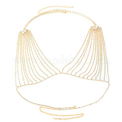 Alloy Crystal Rhinestone Tassel Sexy Chest Chains for Bikini&nbsp;FS-WG8610C-01
