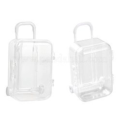 12Pcs Luggage Cases Transparent Plastic Candy Gift Storage Boxes&nbsp;CON-CN0001-08