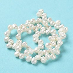天然養殖淡水パールビーズ連売り  グレード4a+  研磨両側  貝殻色  7.5~8x6~7x5~6mm  穴：0.7mm  約78~80個/連  15.94~16.14''（40.5~41センチメートル）&nbsp;PEAR-J007-44