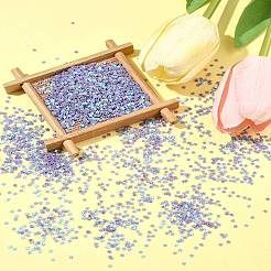 輝くネイルアートグリッター 90g  マニキュアスパンコール  キラキラネイルスパンコール  スター  ライラック  2.5x2.5x0.3mm&nbsp;MRMJ-FS0001-04B