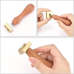 3Pcs 3 Style Golden Brass Stamp Head&nbsp;DIY-OC0007-83