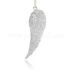 Antique Silver Plated Alloy Wing Big Pendants&nbsp;ALRI-N019-04