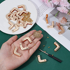 20 Sets Alloy Bag Corner Protectors&nbsp;FIND-OC0013-93