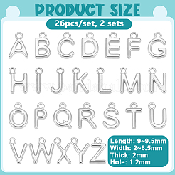 52Pcs 2 Sets 304 Stainless Steel Charms&nbsp;STAS-UN0064-90