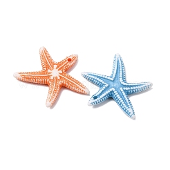 アクリルパーツ  ヒトデ  ミックスカラー  26.5x30.5x3.5mm  穴：1.4mm&nbsp;RESI-K049-04