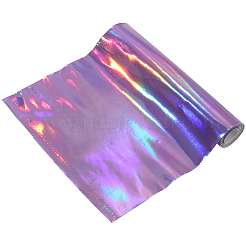 レーザーpuレザー生地  クラフト用品  ライラック  1350x300x0.8mm&nbsp;AJEW-WH20816-059C