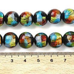 Handmade Foil Glass Beads&nbsp;LAMP-K039-37C