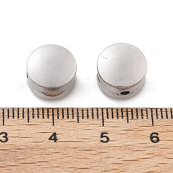 304ステンレススチール製ヨーロピアンスタイルの留め具  フラットラウンド  10x9mm  穴：1.8mm&nbsp;STAS-M112-04P-01