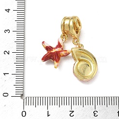 Brass Micro Pave Clear Cubic Zirconia Pendants&nbsp;CU-CBA4231-10G