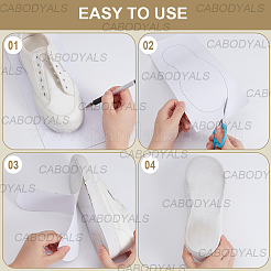 Rectangle Plastic Anti-slip Stickers for Shoe Soles&nbsp;AJEW-CY0002-57
