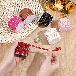 6 Rolls 6 Colors Faux Suede Cord&nbsp;LW-CY0001-02