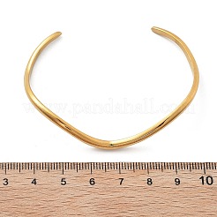 304 Stainless Steel Cuff Bangles for Women&nbsp;BJEW-B108-11G