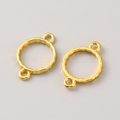 合金オープンバックベゼルリンク  UVレジンDIY用  エポキシ樹脂  プレスジュエリー  リング  17.5x12x1.5mm  穴：1.6mm&nbsp;LS-AL-WHA77D-01G-02