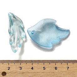透明つや消しアクリルビーズ  混合図形  ミックスカラー  6~56x9~44.5x9~56mm  穴：1.6~3.8mm&nbsp;OACR-H039-06