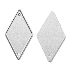 炭素鋼カッティングダイステンシル  DIY革製造用  菱形  マットプラチナカラー  45x24mm&nbsp;DIY-WH0158-10A