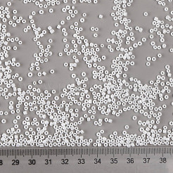 ガラスシードビーズ  セイロン  ラウンド  ホワイト  12/0  2mm  穴：1mm  約30000個/ポンド&nbsp;SEED-A011-2mm-141