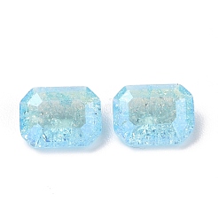 Crackle Moonlight Style Glass Rhinestone Cabochons&nbsp;RGLA-J018-A-IO