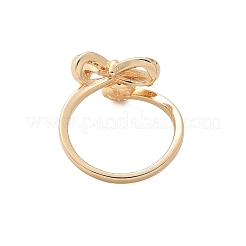Bowknot Brass Micro Pave Cubic Zirconia Cuff Ring Setting&nbsp;LS-KK-A244-01C-G