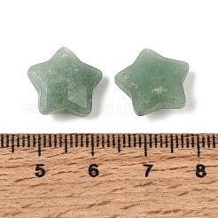 天然石グリーンアベンチュリンペンダント  ファセットスターチャーム  14~15x14~15x5.5~6.5mm  穴：0.8mm&nbsp;GG-CBA96AE-02D
