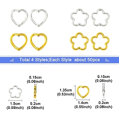 50Pcs Tibetan Style Alloy Bead Frame&nbsp;TIBEB-FS0001-10AG
