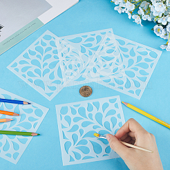 5 Sheets Geometric PET Hollow Out Drawing Painting Stencils&nbsp;DIY-GF0009-79